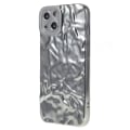 Miniatyrbilde 1 av 7: TPU-etui for iPhone 15 Plus med elektroplettering, rynket og ujevn overflate Silver