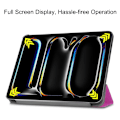 Miniatyrbillede 8 af 8: Til iPad Pro 11 (2024) Etui Tre-fold Stativ Tablet Cover - Lilla Purple