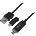 Pikkukuva 2 / 2: EPZI SMART LED  USB-synk-/laddarkabel med LED-indikator Black