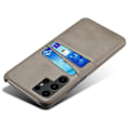 Miniatyrbillede 3 af 4: Til Samsung Galaxy S24 Ultra KSQ PU-læderbelagt skal hårdt etui Grey
