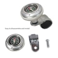 Miniatyrbillede 3 af 5: Knop Bil Rat Bil Rat Spinner Knop Kompas Bil Rathåndtag Silver