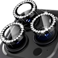 Miniatyrbillede 1 af 4: Til iPhone 15 Pro / 15 Pro Max Lens Glitter Black