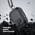 Pikkukuva 7 / 11: AirPods 4 -kotelolle DUX DUCIS PC+TPU Bluetooth-kotelo / kuori koukulla Black