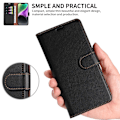 Miniatyrbillede 7 af 8: Retro Crazy Horse Taske til iPhone 15 Plus Telefontaskestativ Black