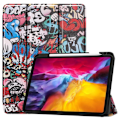 Pikkukuva 1 / 8: iPad Pro 11 2021 kolminkertainen jalustan tablettikotelo - Graffiti Multicolor