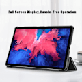 Miniatyrbild 6 av 10: Tri-fold Fodral till Lenovo Tab P11 TB-J606F / P11 Plus - Svart Svart