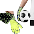 Miniatyrbillede 2 af 5: 1 par Tykke Latex Palm Målmandshandsker Anti-Slip fodboldtræning - størrelse 9 Green