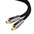 Miniatyrbillede 1 af 9: 2m SPDIF 5.1 Audio Channel Optisk Kabel Audio Line Digital guldbelagt Black