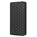 Miniatyrbillede 6 af 8: Rhombus tegnebog taske til Samsung Galaxy A34 5G - Sort Black