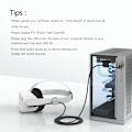 Miniatyrbilde 3 av 10: 5m ladekabel for Meta Quest 3 3S PICO 4, 5Gbps hodeset tdataoverføring Black