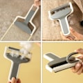 Miniatyrbillede 3 af 6: Lint Roller Brush Pets Hair Remover Rensebørste til tøj/seng/sofa White