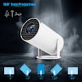 Miniatyrbild 8 av 11: PRO-Projektor Android 11.0 2.4G / 5G WiFi 6 Bluetooth 5.0 1280*720P hemmabio Vit