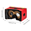 Miniatyrbilde 2 av 11: Kompatibel med Nintendo Switch LCD/OLED VR-briller Virtual Reality-briller Red