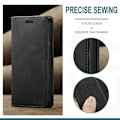 Miniatyrbillede 5 af 11: AUTSPACE A01 Retro tegnebog taske til iPhone 13 mini - sort Black