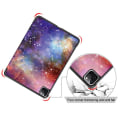 Pikkukuva 8 / 11: iPad Pro 11 2021/2020 Kolmintaitettava jalustan tablettikotelo - Avaruus Multicolor