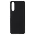 Rubberized Hard Plastic Case for Sony Xperia 10 IV - Black Black