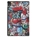 Miniatyrbilde 4 av 8: Trifoldbart deksel til Lenovo Tab P11 TB-J606F - Graffiti Multicolor