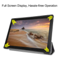 Miniatyrbillede 6 af 8: Mønsterudskrivning Trefoldet stativdæksel Lenovo Tab E10 - Rør ikke ved mig Black