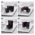 Miniatyrbild 2 av 7: Fidget Toy Avslappning Infinite Cube Metall Flip Kub Svart-Gul Gul