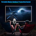 Pikkukuva 10 / 11: PRO-projektori Android 11.0 2.4G 5G WiFi 6 Bluetooth 5.0 1280*720P kotiteatteri White