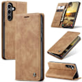 Miniatyrbillede 1 af 5: CASEME Retro Pung Taske til Samsung Galaxy S24 FE Brown