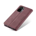 Pikkukuva 4 / 6: CASEME Retro Wallet Case for Xiaomi Redmi Note 10 4G/Note 10S - Red Red