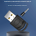Miniatyrbillede 7 af 11: Til Sony PS5 PS4 PC Bluetooth USB 3,5 mm Audio Transmitter Trådløs modtager Black