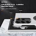 Pikkukuva 3 / 7: Samsung Galaxy S23 Ultra Finger Ring Kickstand Hybrid Case - Silver Silver