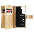Pikkukuva 4 / 10: Samsung Galaxy S22 MERCURY GOOSPERY Mansoor Wallet Case - Gold Gold