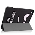 Miniatyrbillede 2 af 8: Til iPad Air 11 (2024) Etui Tre-fold Stativ Tablet Cover med Pen Holder - Don't Touch Multicolor
