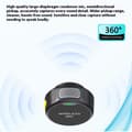 Miniatyrbillede 3 af 4: Magnetisk klipsmikrofon med støjreduktion, Bluetooth, 2 sendere, 1 modtager, USB-C Black