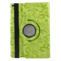 Miniatyrbillede 1 af 9: 360 graders roterende stativ Grapevine Pattern Case til iPad 9.7 (2017) - Grøn Green