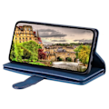 Miniatyrbilde 7 av 8: Etui til Xiaomi Redmi 14C med glidelåslomme, PU-lær, 9 kortlommer Blue