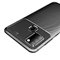 Miniatyrbillede 2 af 7: Carbon Fiber Texture TPU Casing Samsung Galaxy A21s - Black Black