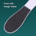 Miniatyrbild 3 av 5: FotFil Callus Remover Dubbelsidig FotSkrubbare för död hud Vit