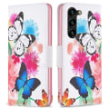 Pikkukuva 1 / 5: Samsung Galaxy S24+ Lompakkotelineen kotelo Kuviollinen puhelimen kansi Multicolor