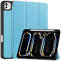 Miniatyrbild 1 av 6: Till iPad Pro 11 (2024) Slim fit tri-fold fodral Pennfack - LjusBlå Ljusblå