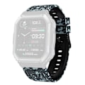 Miniatyrbillede 1 af 7: Armbånd til Garmin Fenix ​​​​7 / 7 Pro / 6 / 5 22 mm Silikone - Camouflage sort Black