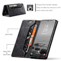 Miniatyrbillede 4 af 11: AUTSPACE A01 Retro tegnebog taske til Samsung Galaxy S23+ (Plus) - Sort Black