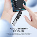 Miniatyrbillede 4 af 8: TOOCKI USB-C Han USB 3.0 Hun Converter 5Gbps dataadapter Black
