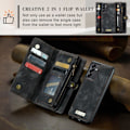 Miniatyrbillede 3 af 11: CASEME til Samsung Galaxy A34 5G 2-i-1 tegnebog taske - Sort Black