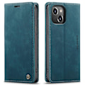 Pikkukuva 1 / 7: CASEME Retro lompakkokotelo iPhone 13 Prolle - Sininen Blue