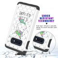 Pikkukuva 5 / 5: Samsung Galaxy S10e Pattern PC TPU Phone Shell - Unicorn Black