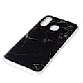 Miniatyrbillede 4 af 5: Marble Pattern IMD TPU Soft Back Case for Samsung Galaxy A40 - Style A Black