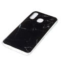 Pikkukuva 4 / 5: Marble Pattern IMD TPU Soft Back Case for Samsung Galaxy A40 - Style A Black