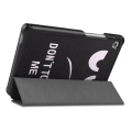 Miniatyrbillede 3 af 6: Tri-fold Stand Case for Huawei MatePad T8 - Do not Touch Me Black