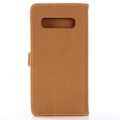 Miniatyrbillede 2 af 5: Crazy Horse Wallet Leather Stand Case for Samsung Galaxy S10+ - Brown Brown