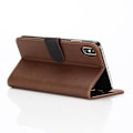 Miniatyrbillede 2 af 5: Retro Wallet Mobile Phone Case for iPhone XS Max - Coffee Brown