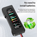 Miniatyrbillede 9 af 10: Batteritester 6-LED bilfejltester Batterikontrol Billastbil Motorcykel Black