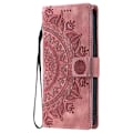 Miniatyrbilde 1 av 6: For Samsung Galaxy A26 Lommebok Deksel Shell Mandala Blomstermønster Pink